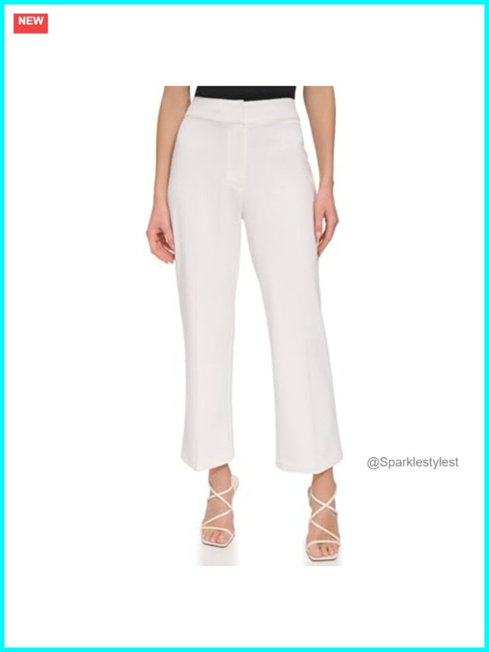 DKNY High Rise Wide Leg Workwear Pant